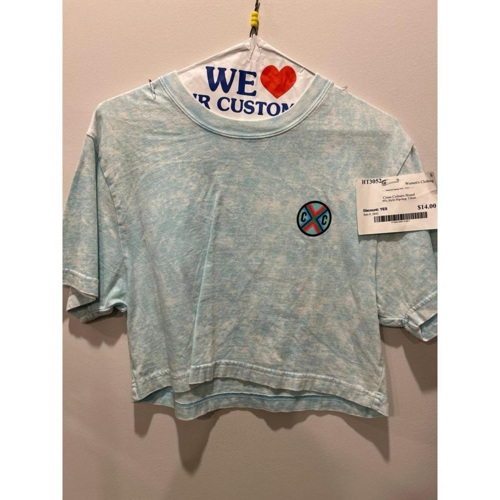 Cross Colours Brand 90's Style Hiphop T-shirt S